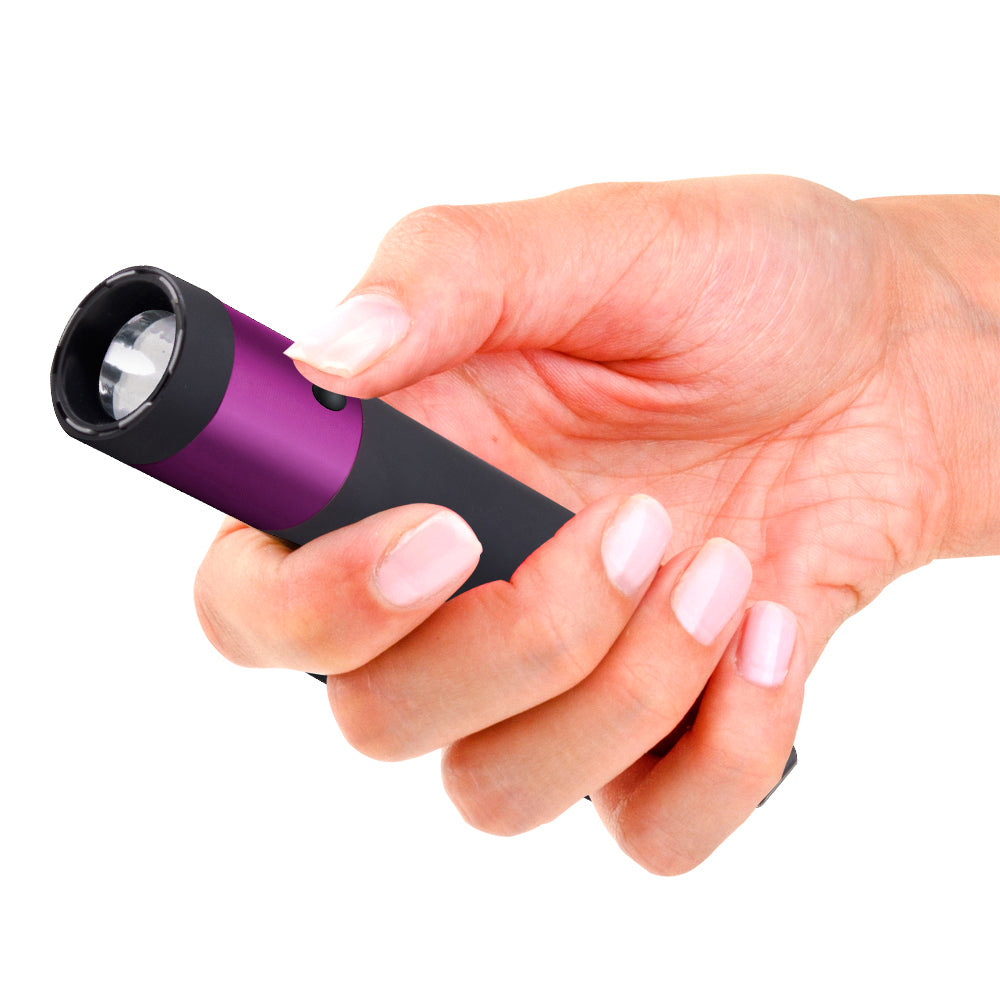 KP Stun Gun with Flashlight - 110 Lumen Rubberized Grip - Ivy - Image 2