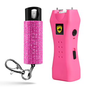 KP Pepper Spray And Stun Gun Combo With Rechargeable Flashlight