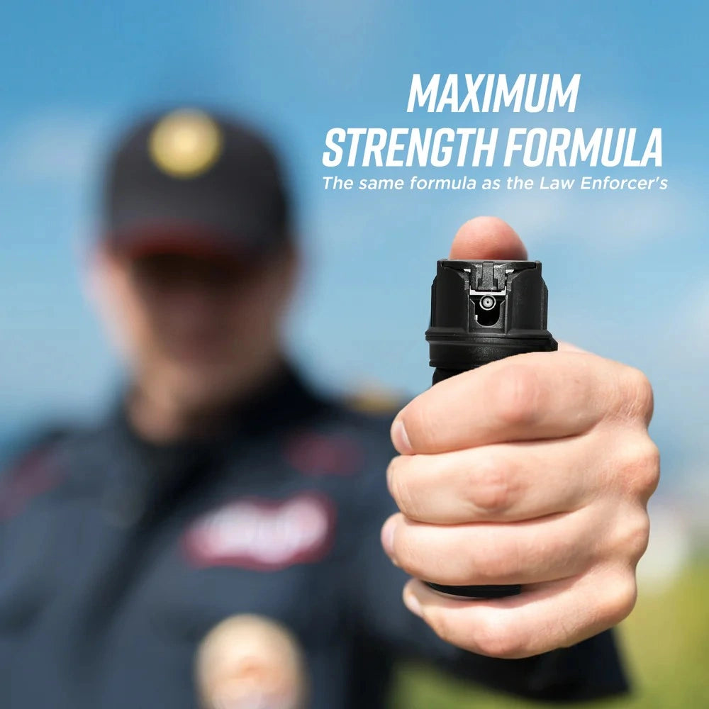 KP 2 oz Stream Pepper Spray with Belt Clip