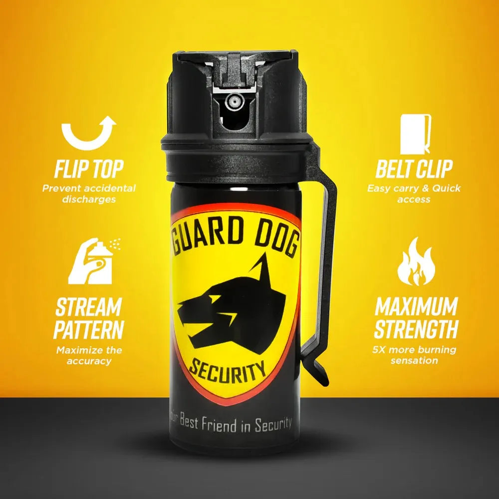 KP 2 oz Stream Pepper Spray with Belt Clip