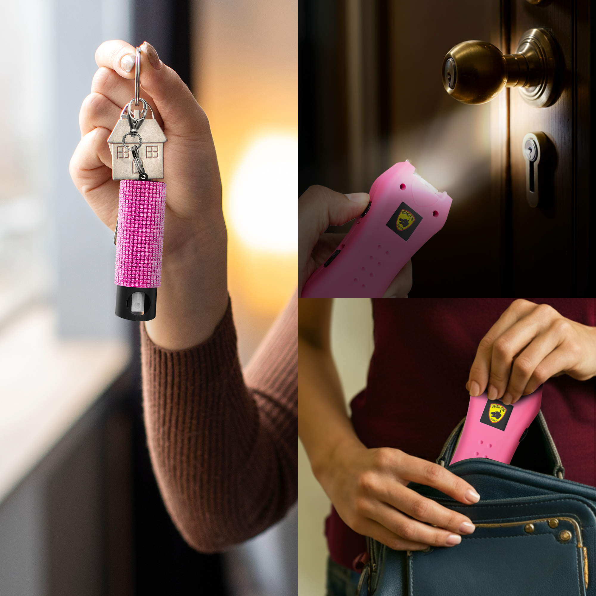 KP Pepper Spray And Stun Gun Combo With Rechargeable Flashlight