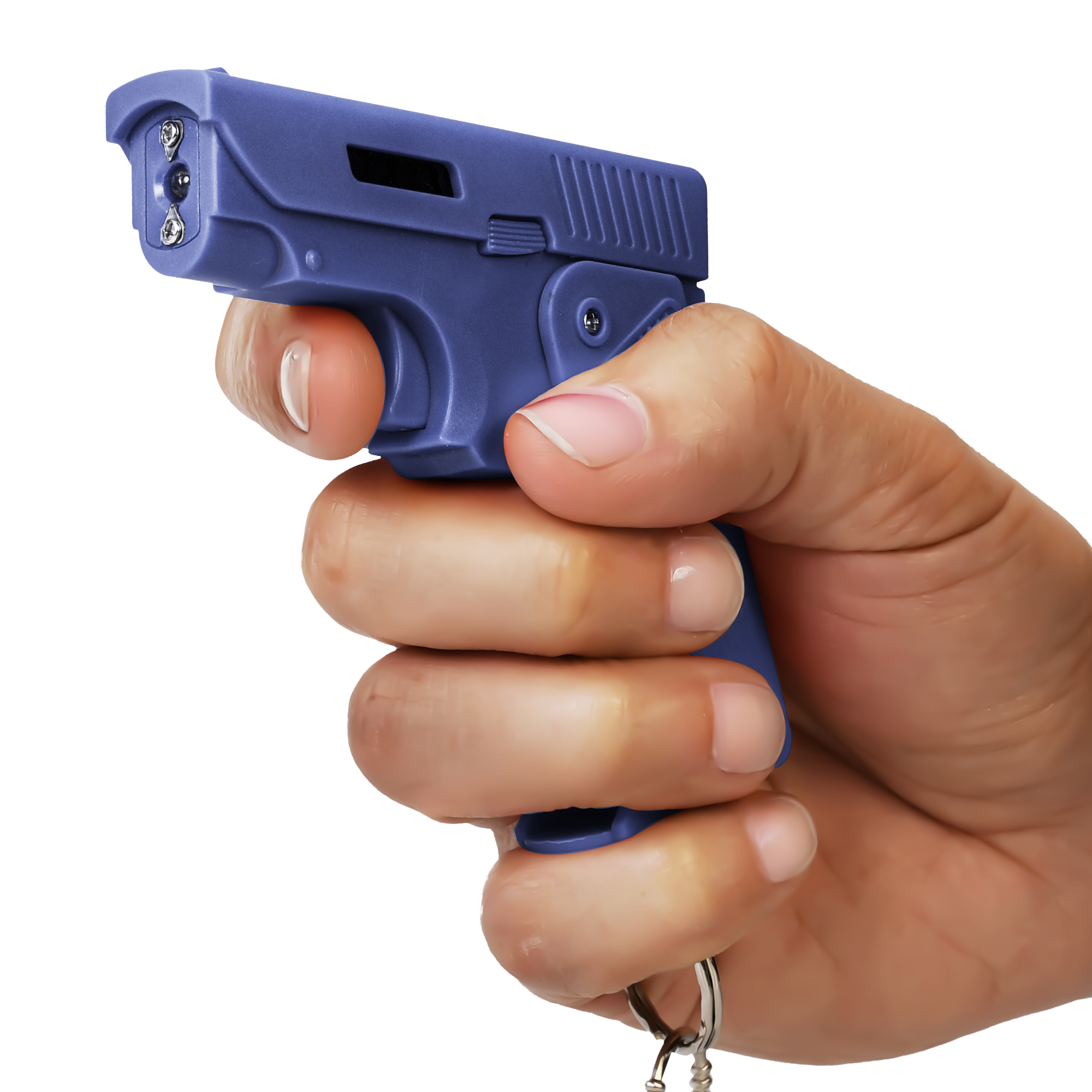 KP Pistol‑Style Folding Stun Gun with LED Flashlight - Shot In The Dark - Image 2