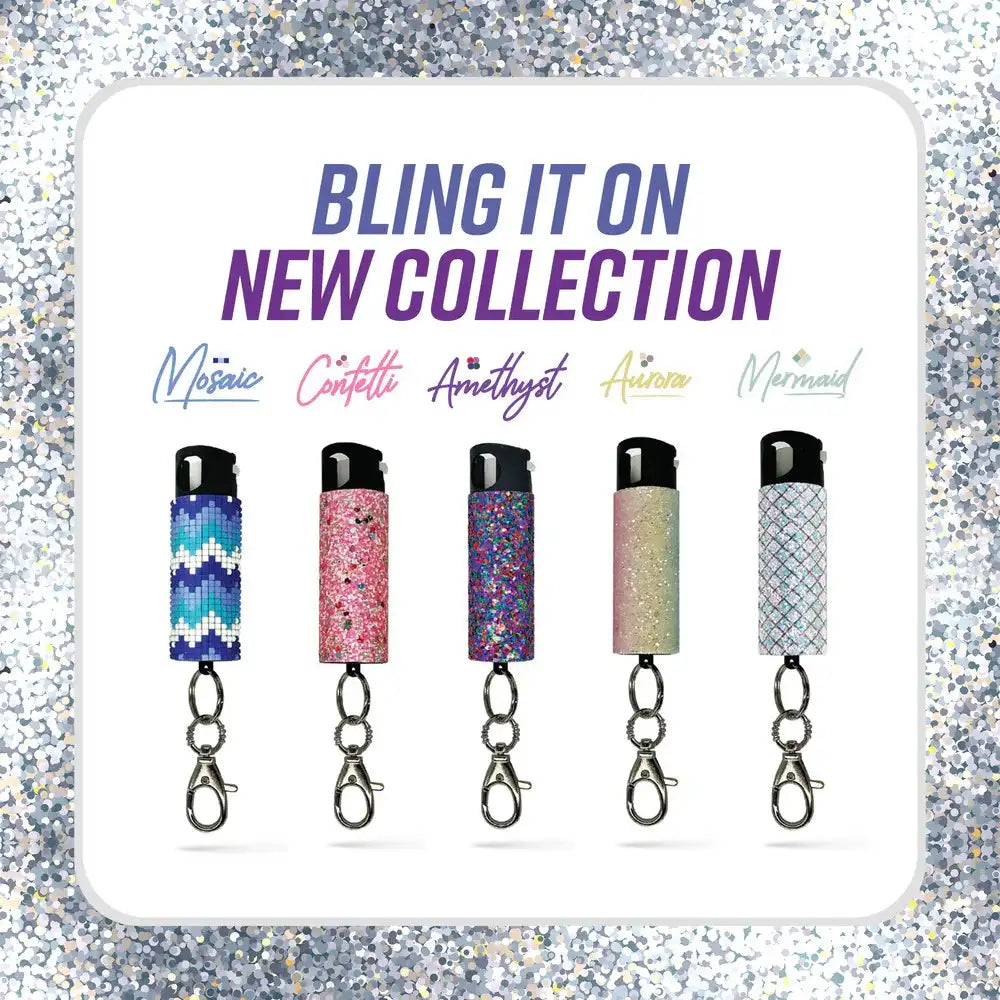 KP Rhinestone Keychain Pepper Spray