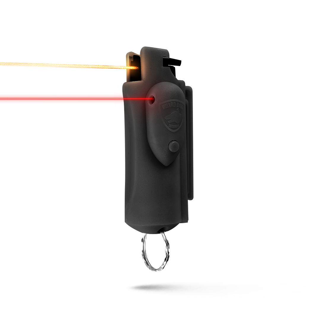 KP Laser Sight Pepper Spray with Belt Clip