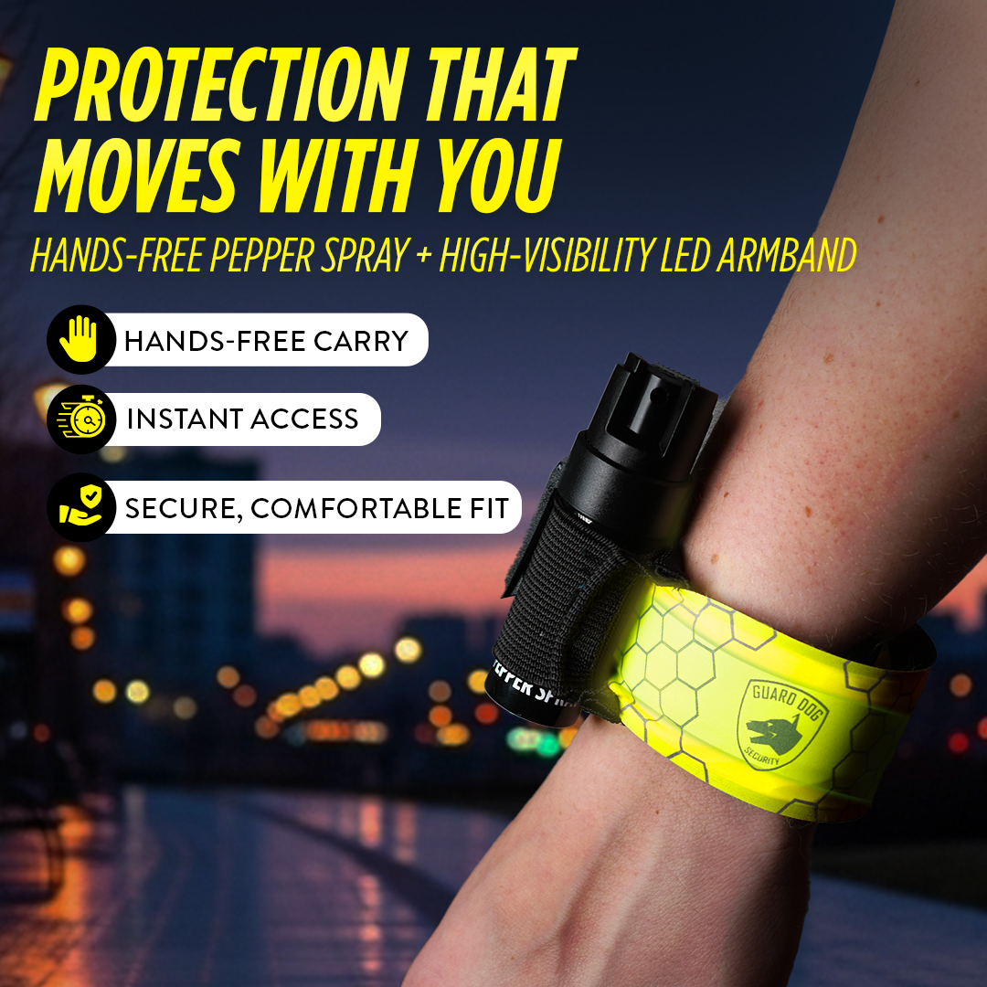 KP LED Armband with Pepper Spray