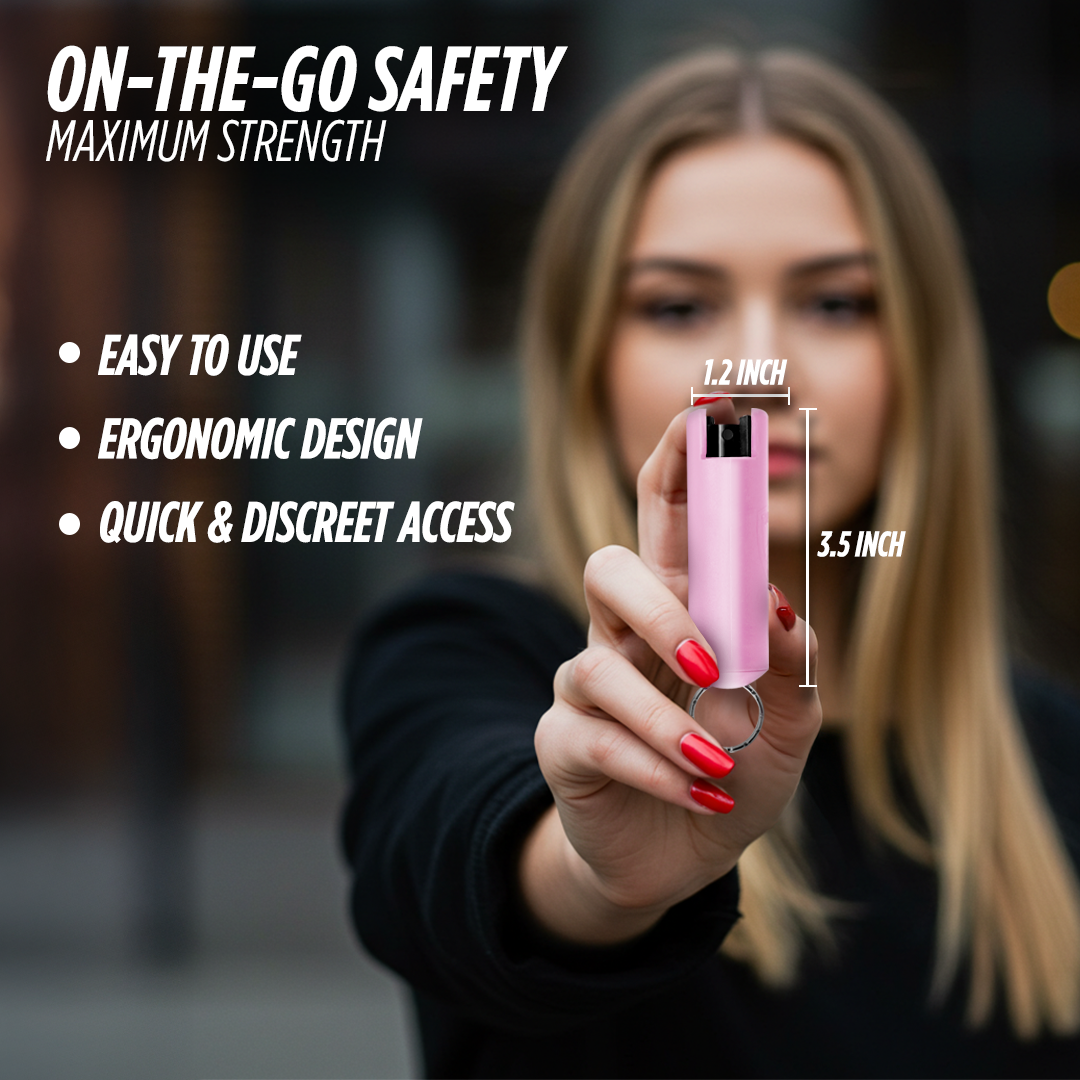 KP Hard Case Pepper Spray with Belt Clip