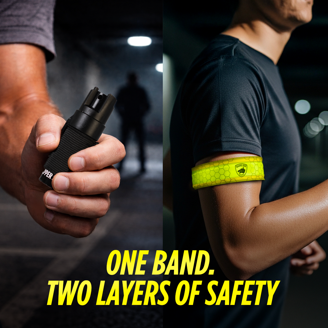 KP LED Armband with Pepper Spray