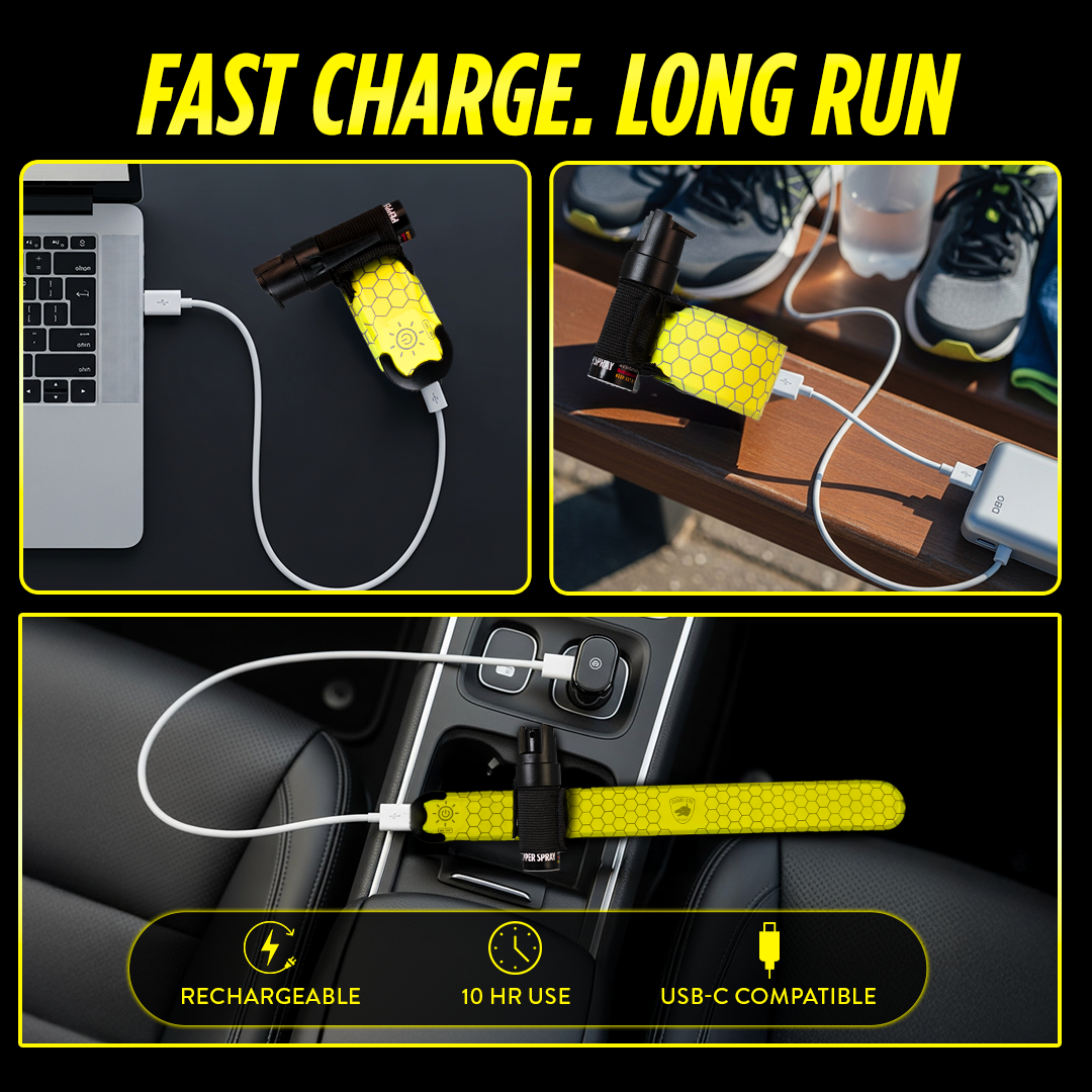 KP LED Armband with Pepper Spray