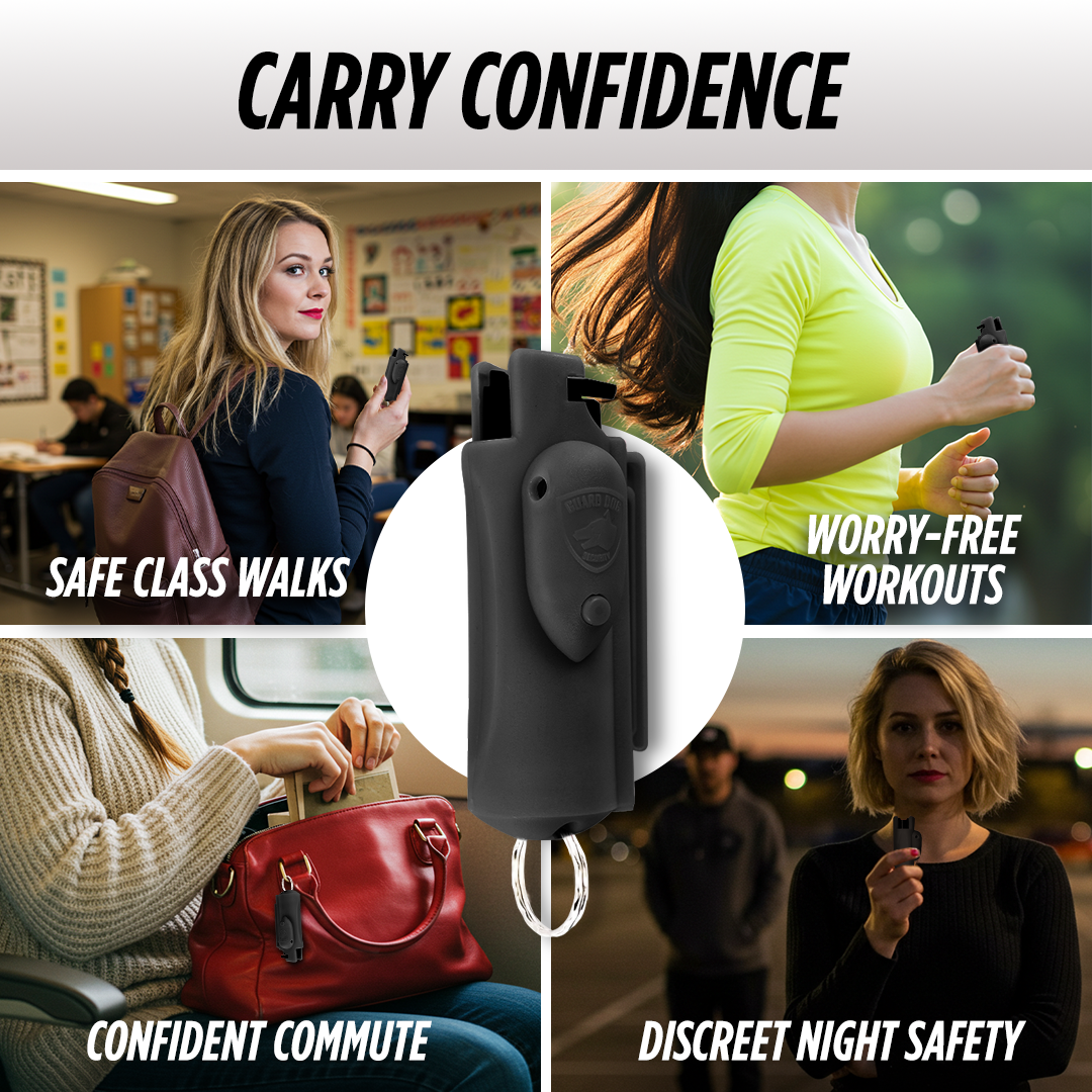 KP Laser Sight Pepper Spray with Belt Clip