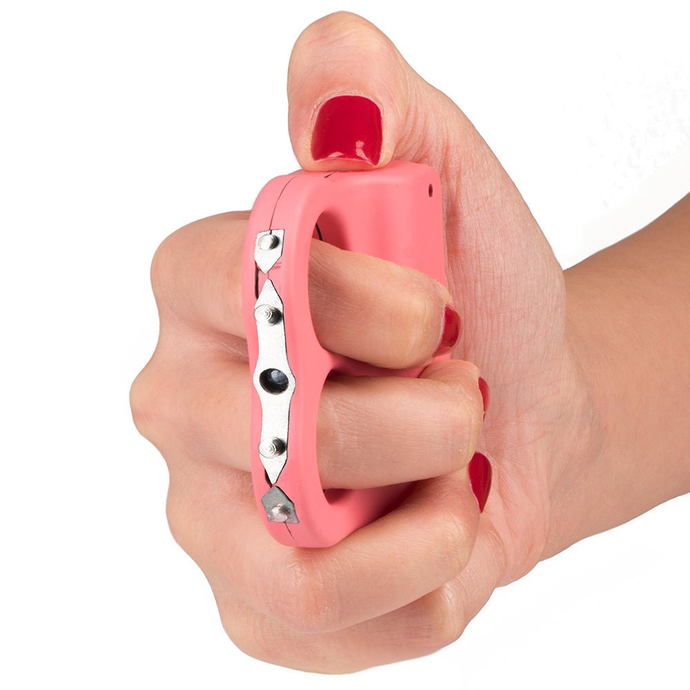KP Stun Gun Knuckle with Flashlight - 110 Lumen w/ Rubberized Grip - IDO2 - Image 2