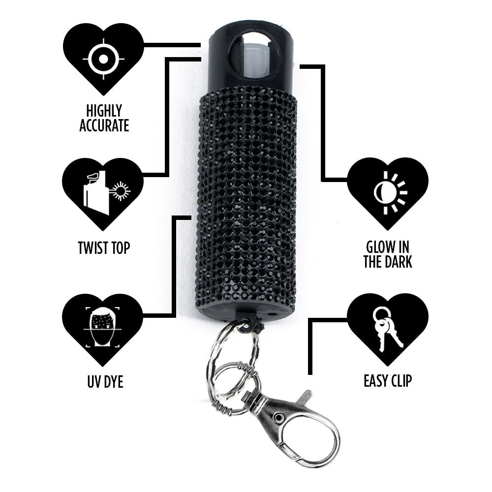 KP Rhinestone Pepper Spray 5-Pack