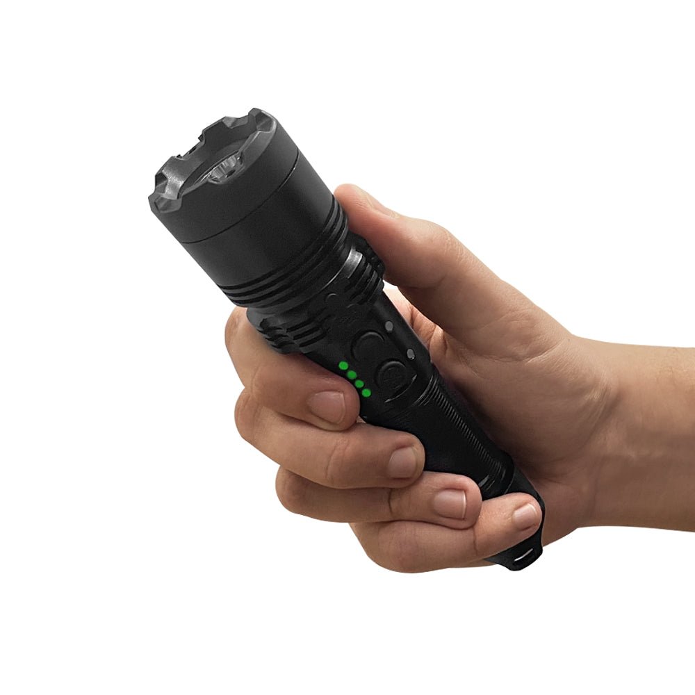 KP Stun Gun with Flashlight - 400 Lumen w/ Charging Indicator - Lightsafer - Image 2