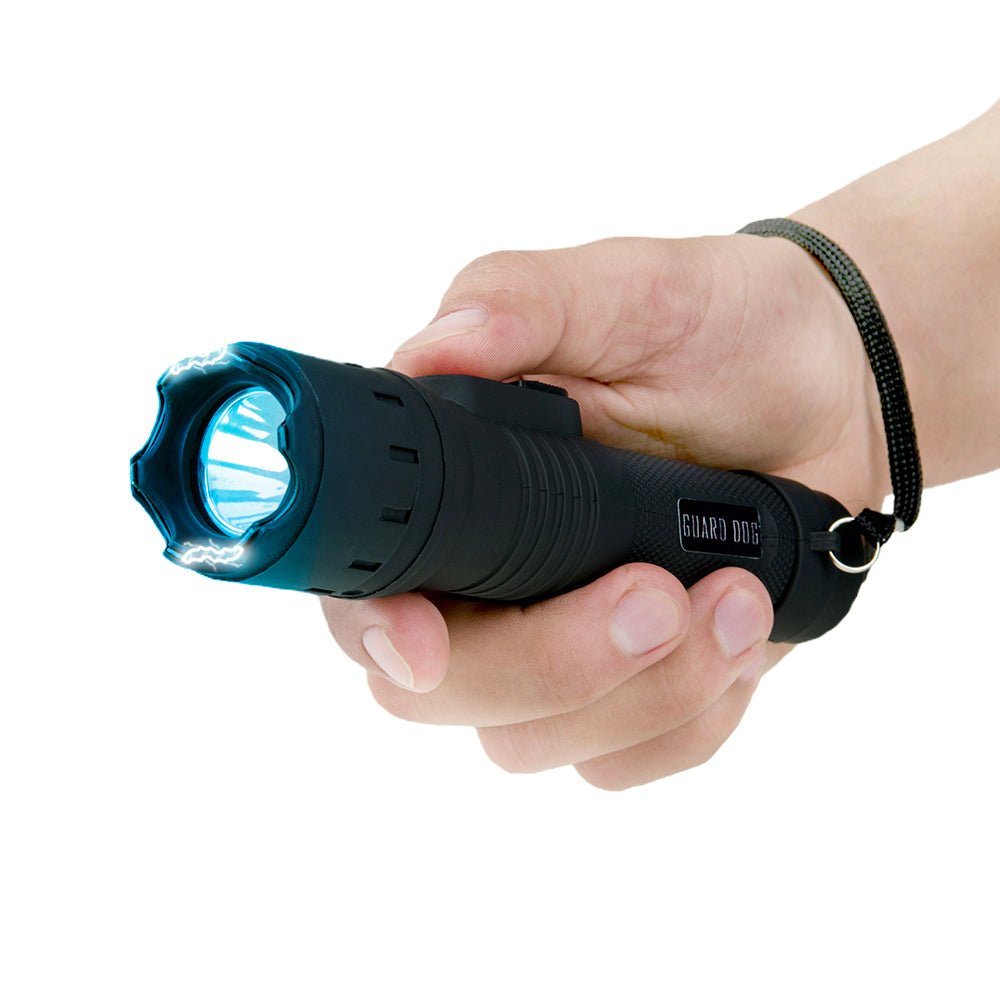 KP Stun Gun with Flashlight - 110 Lumen w/ Rubberized Grip - Stealth - Image 2